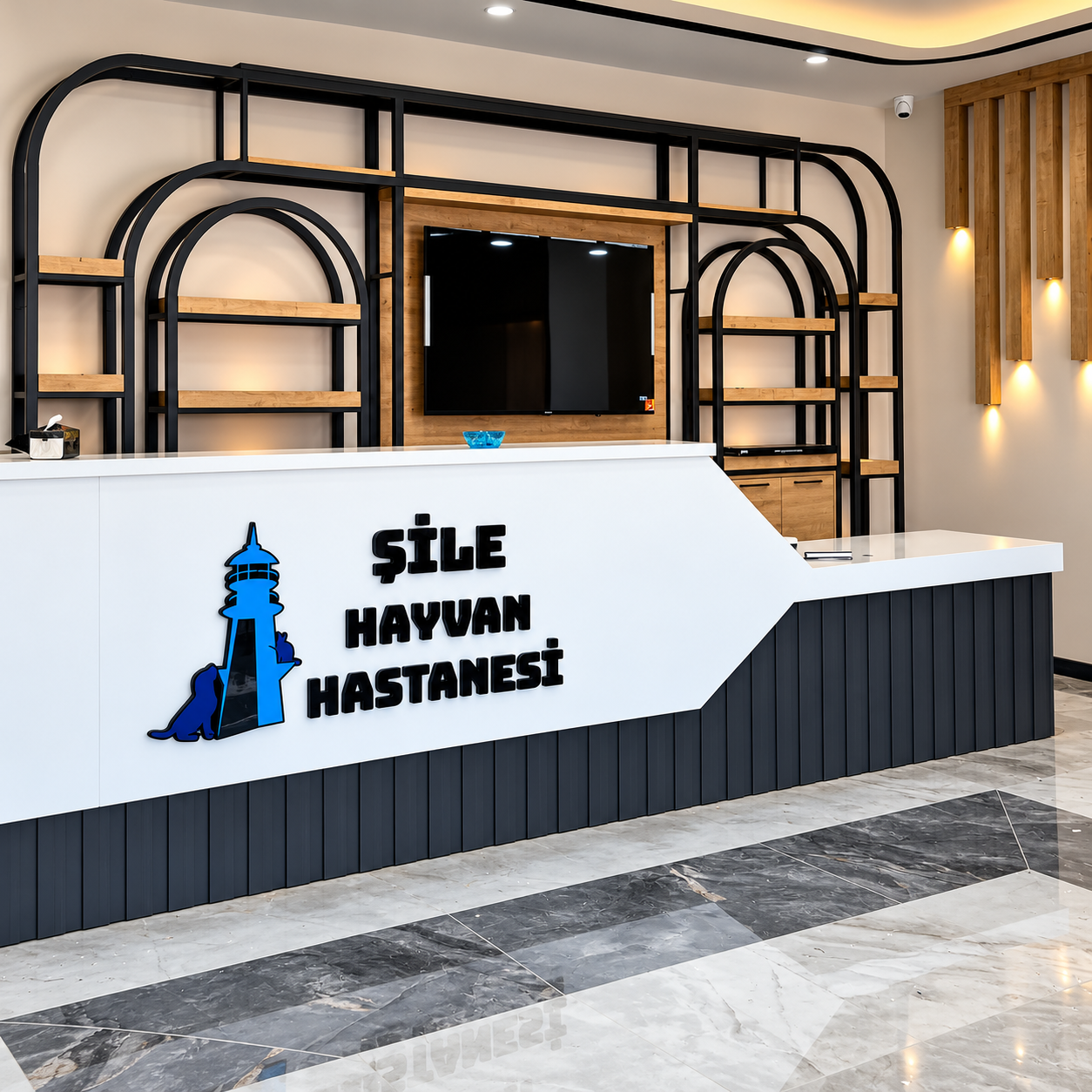 Şile Hayvan Hastanesi hizmetlerini tanıtan kedi ve köpek görseli